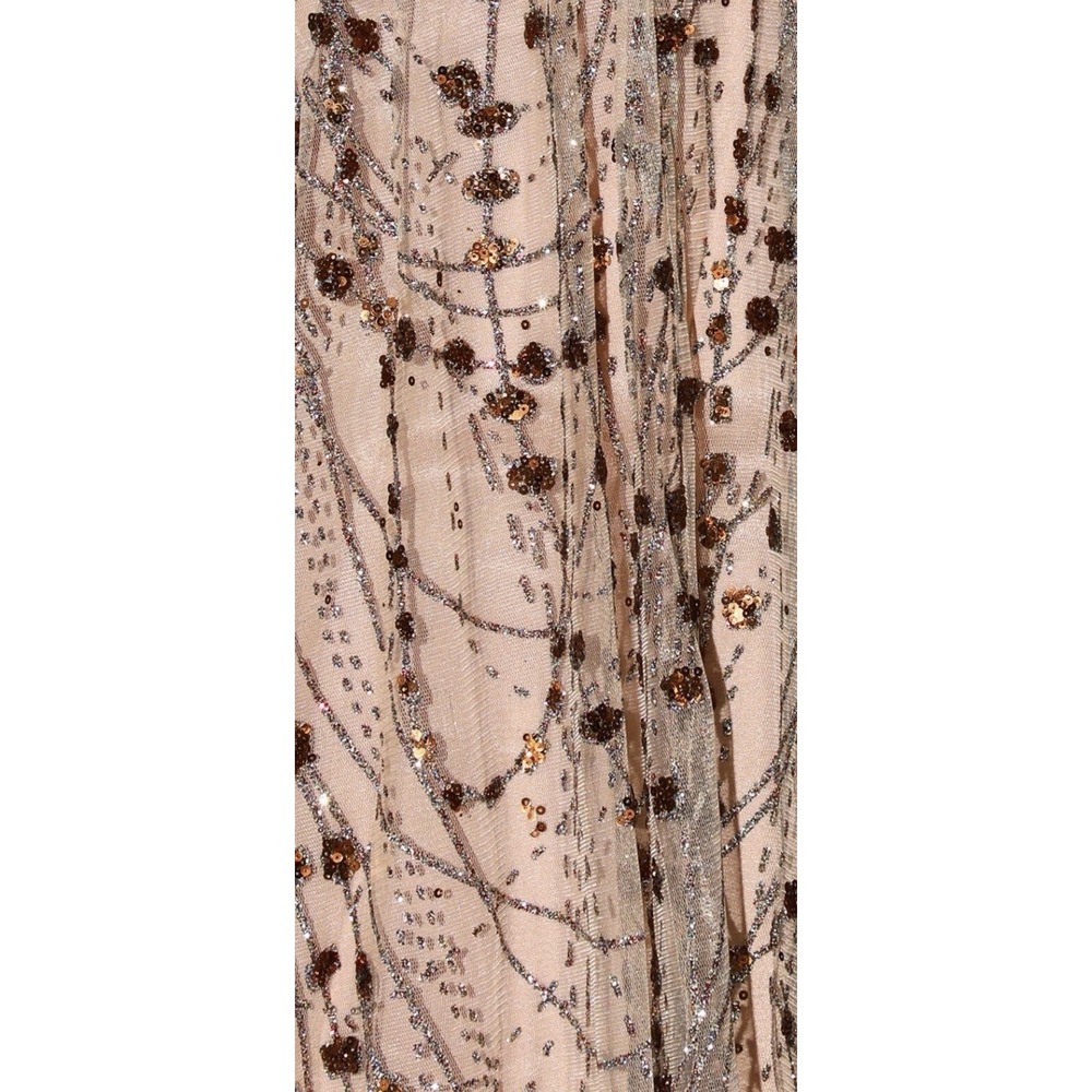 LULUS Luminous Night Taupe Rainbow Glitter‎ Bronze Sequin Maxi Gown Dress Xl NwT - Picture 6 of 12